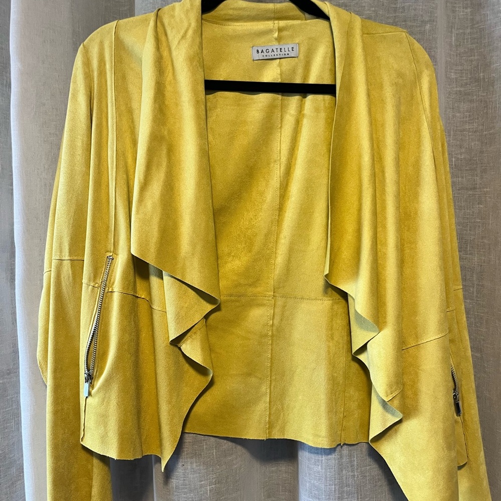 Bagatelle Women's Mustard Cape Jacket